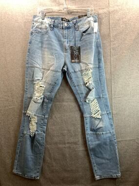 Smoke & Ash Men's Jeans Blue Denim Size 34 x 30